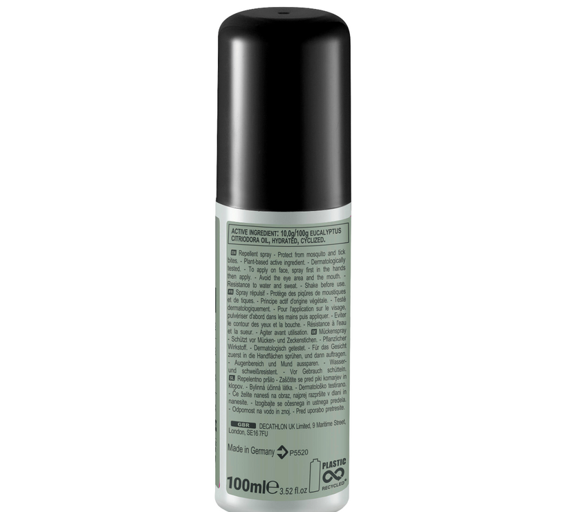 Anti-mosquito and tick repellent spray