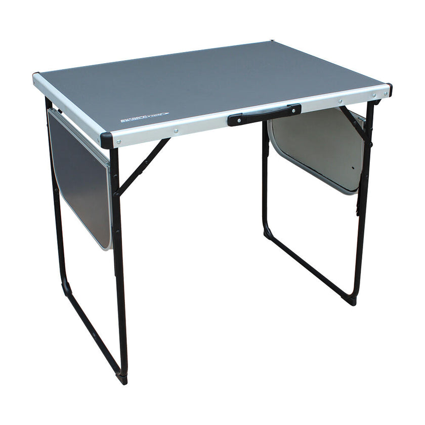 Alu Top Camping Table with folding side tables