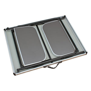 Alu Top Camping Table with folding side tables